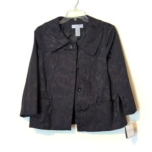 Sagharbor Stretch Women's size 12 black blazer.